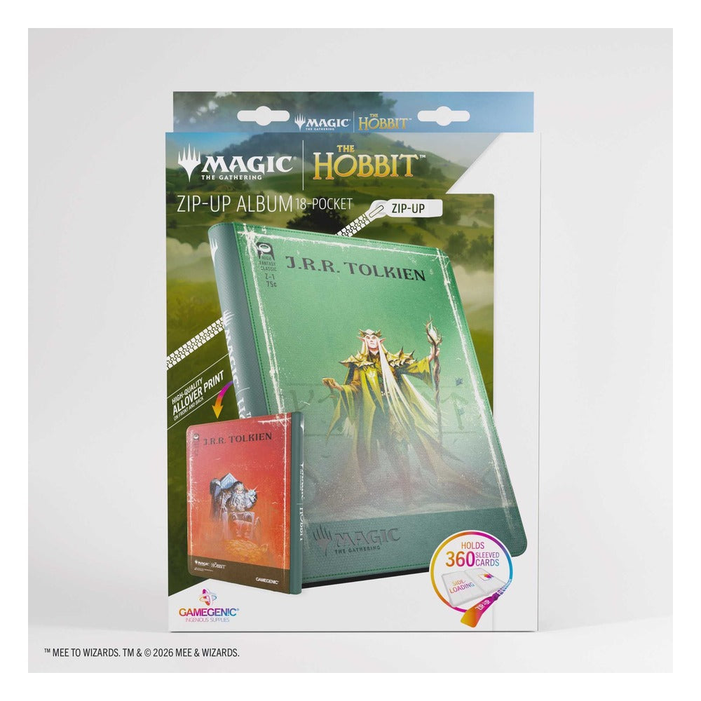 Gamegenic Magic: The Gathering The Hobbit Zip-Up Album 18-Pocket - Elf 1 (Alt Design)/Dwarf 1 (Alt Design) | Zatu Games