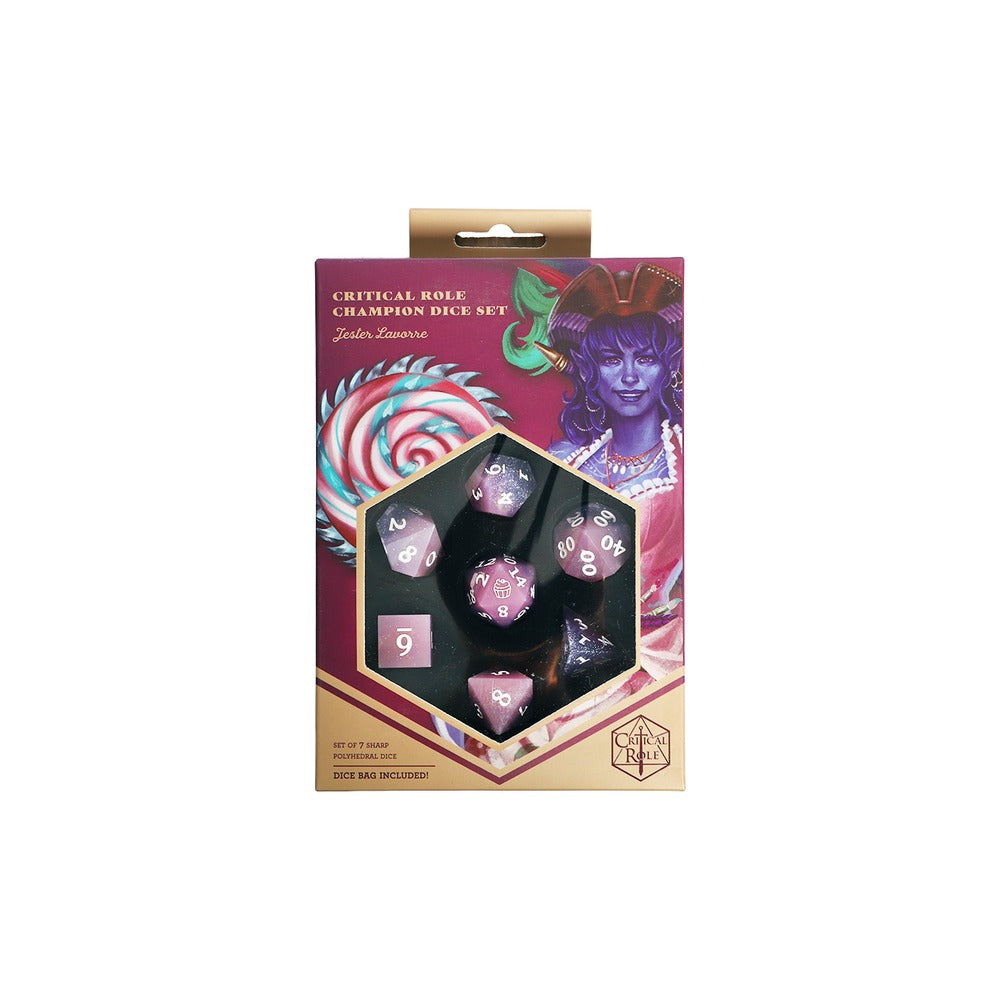 The Mighty Nein Adventure Dice - Jester Lavorre: Critical Role - Sirius Dice | Zatu Games