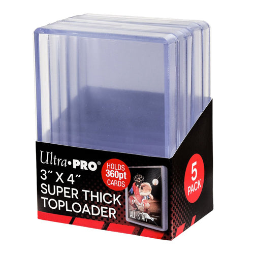 360pt 3" x 4" Super Thick Toploaders (5 pack)