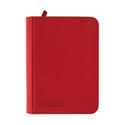 4-Pocket Exo-Tec® Zip Binder - Fire Red