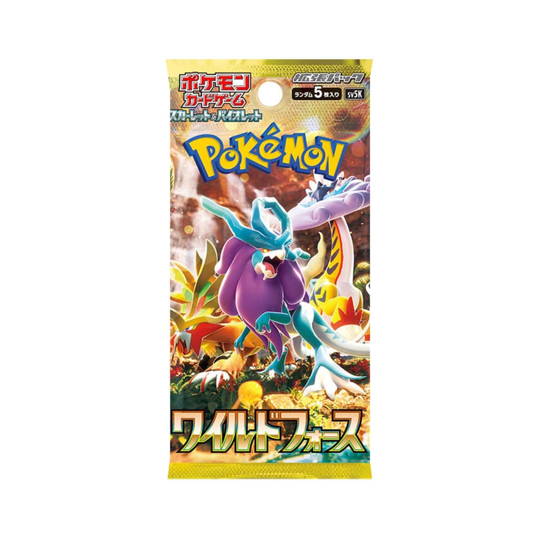 Pokemon TCG: JAPANESE Pokemon Wild Force sv5k - Booster Pack