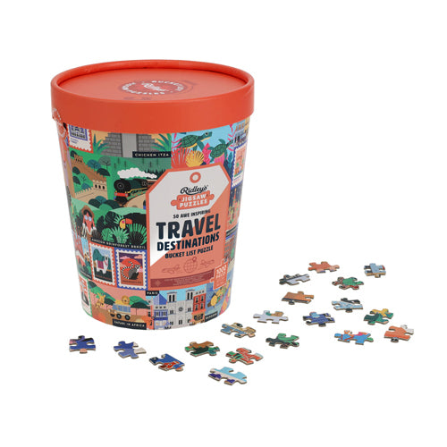 50 Awe-Inspiring Travel Destinations Bucket List 1000-Piece Puzzle