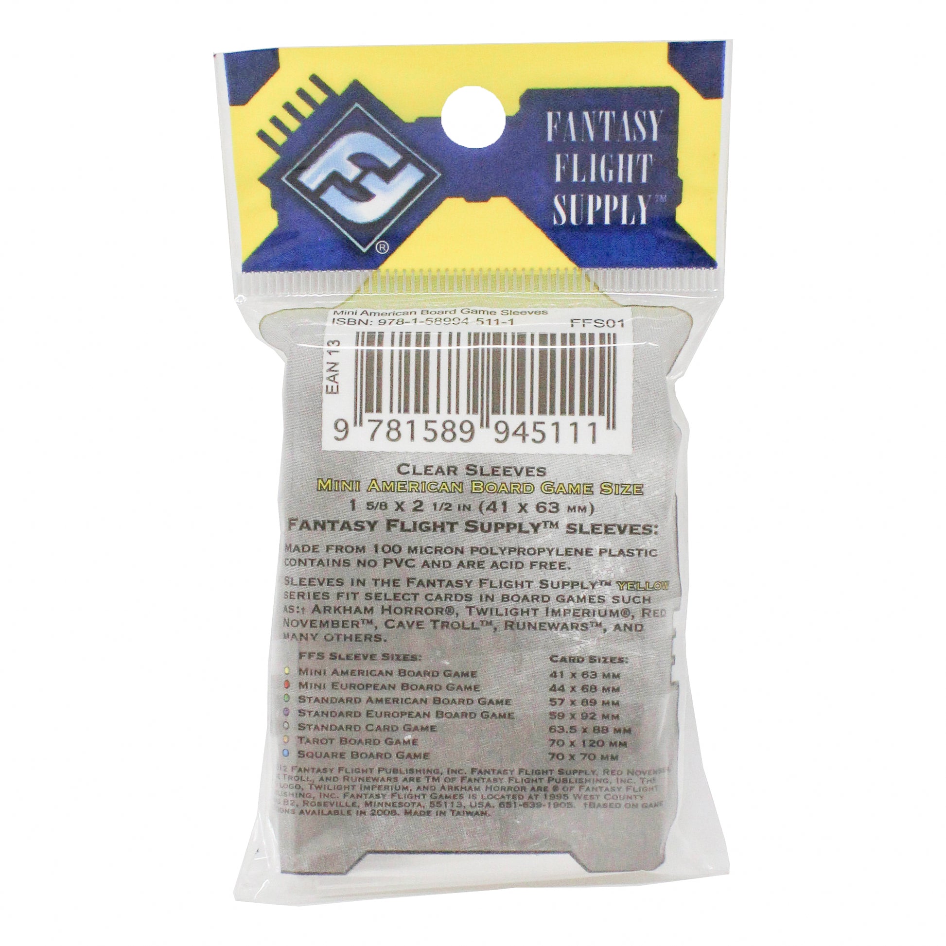 50 Clear Card Sleeves Back