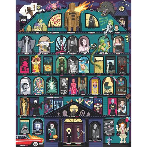 50 Must-Watch Scary Movies Bucket List Jigsaw Puzzles