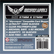 50 x Clear Premium Wyrmspan Compatible Card Sleeves 57mm x 57mm