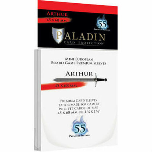 55 x Paladin Card Sleeves: Arthur (45mm x 68mm)
