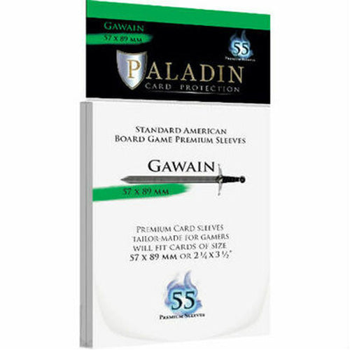 57mm x 89mm card sleeves 55 x Paladin Card Sleeves: Gawain (57mm x 89mm)