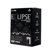 Eclipse Gloss Standard Deck Protector Sleeves: Jet Black (105ct)