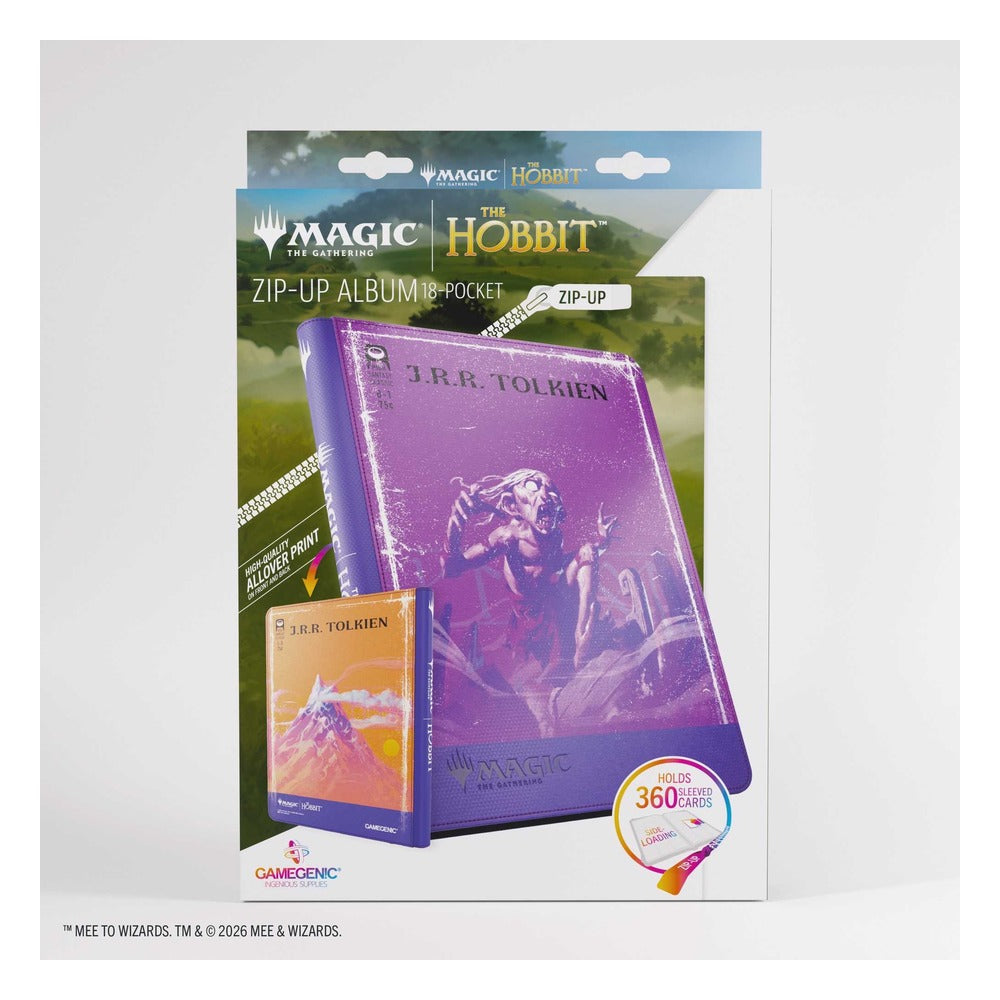 Gamegenic Magic: The Gathering The Hobbit Zip-Up Album 18-Pocket - Villain 2/Land 2 | Zatu Games
