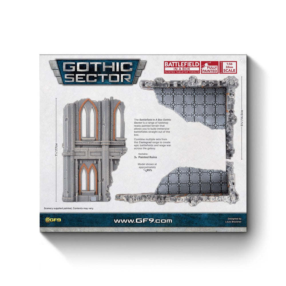 Gothic Sector: Castograd Hab Block Big Ruins (x3) - Battlefront | Zatu Games
