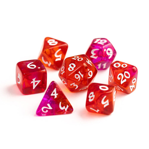 7pc RPG Dice Set: Elessia Cosmos Deimos