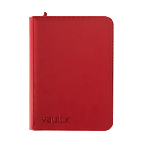 9-Pocket Exo-Tec® Zip Binder - Fire Red
