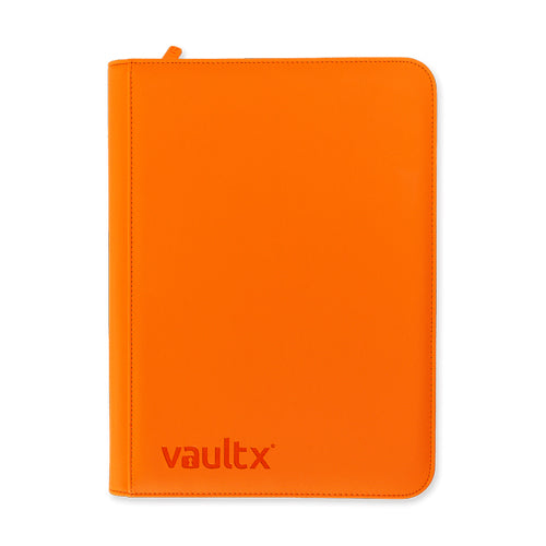 9-Pocket Exo-Tec® Zip Binder Just Orange - Orange