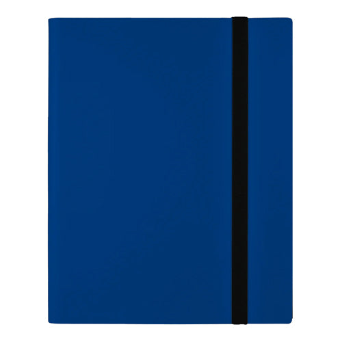 9 Pocket Strap Binder - Blue