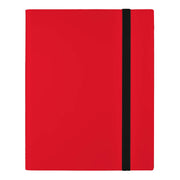 9 Pocket Strap Binder - Red