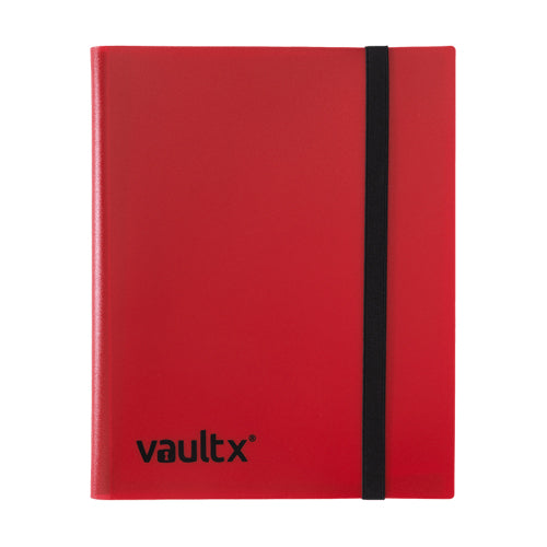 Vault X - 9-Pocket Exo-Tec Zip Binder - Fire Red
