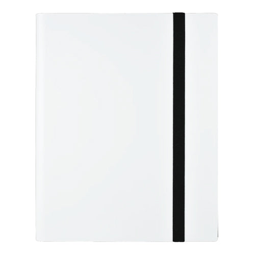 9 Pocket Strap Binder - White