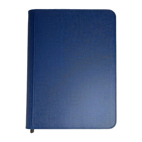 9 Pocket Zip Binder - Navy
