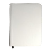 9 Pocket Zip Binder - White