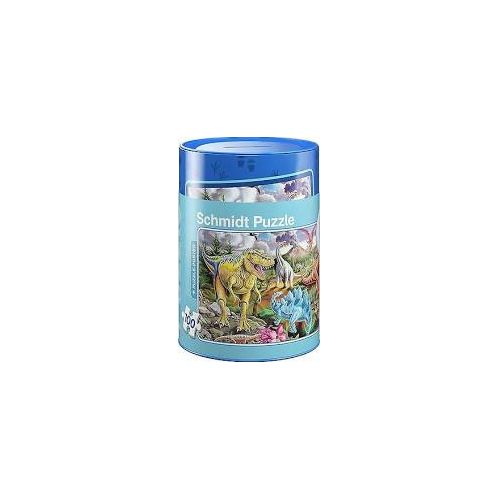 *A Grade* Dinosaurs Jigsaw In A Keepsake Savings Tin (100Pc)