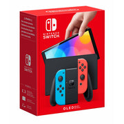 *A Grade* Nintendo Switch (OLED Model) - Neon Red/Neon Blue
