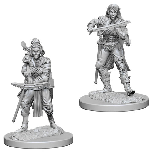 *A Grade* Pathfinder Deep Cuts Unpainted Miniatures (W4) - Elf Female Bard