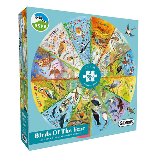 *A Grade* RSPB Birds of the Year 500 Piece Circular Puzzle