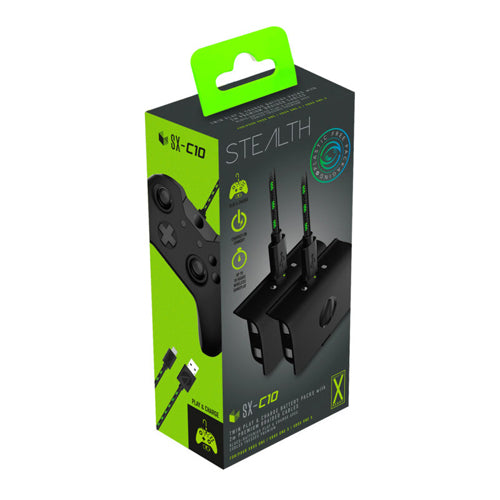 *A Grade* STEALTH SX-C10 Twin Battery Packs (Black) - Xbox One