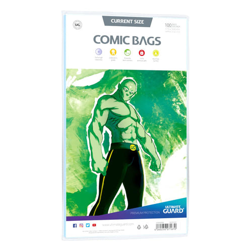*A Grade* Ultimate Guard Comic Bags Current Size (100)