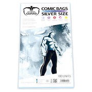*A Grade* Ultimate Guard - Comic Bags Resealable Silver Size (100)