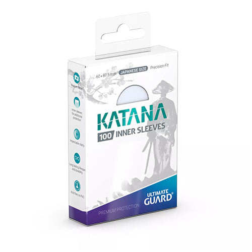 *A Grade* Ultimate Guard - Katana Inner Sleeves Japanese Size (100) - Transparent