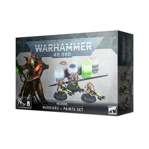 *A Grade* Warhammer 40K: Necrons Warriors and Paints Set