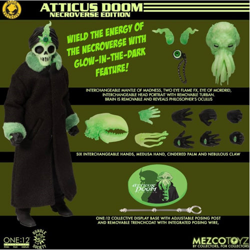 ATTICUS DOOM NECROVERSE EDITION ONE:12 COLLECTIVE (MEZCO RUMBLE SOCIETY) UK EXCLUSIVE