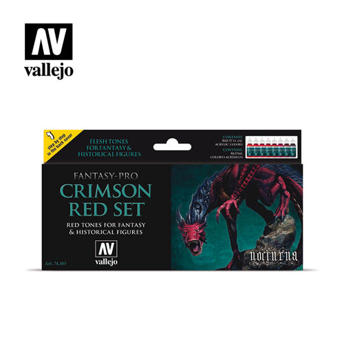AV Vallejo Fantasy Set - Crimson Red Set (8)