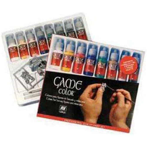 AV Vallejo Game Color Set - Starter - 9 Colors & palette
