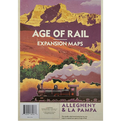 Age Of Rail Board Game: La Pampa And Allegheny Map Expansion