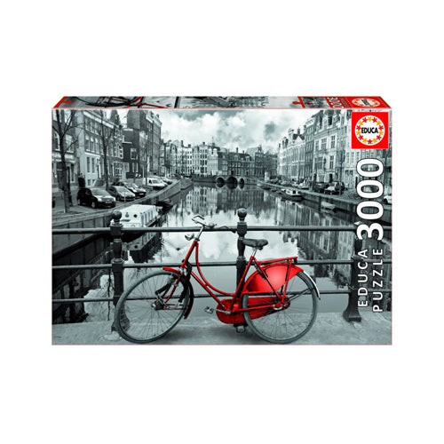 Amsterdam - Black & White Puzzle