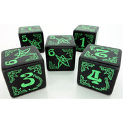 Arkham Horror Dice Set: Black and Green