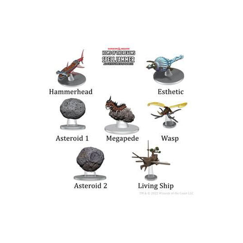Asteroid Encounters - Ship Scale: D&D Icons of the Realms Miniatures