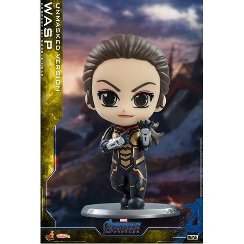 Avengers: Endgame Cosbaby (S) Mini Figure The Wasp (Unmasked Version) 10 cm