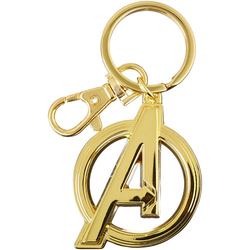Avengers Logo (gold) Marvel Pewter Keyring