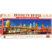 *B Grade* Masterpieces Puzzle: City Panoramic Brooklyn Bridge NYC Puzzle - 1000 pieces