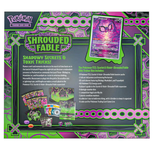 Pokemon TCG: Scarlet & Violet - Shrouded Fable - Elite Trainer Box | Zatu Games Pokemon TCG: Scarlet & Violet - Shrouded Fable - Elite Trainer Box | Zatu Games