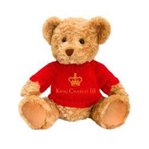 25cm Sherwood Bear with King Charles III Jumper
