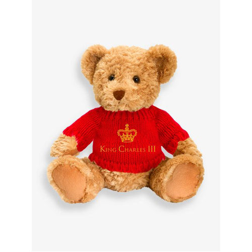 28cm Sherwood Bear with King Charles III Jumper