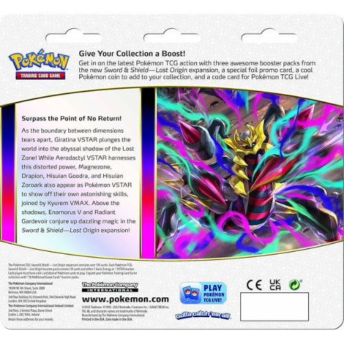 Pokemon TCG: Sword & Shield Lost Origin 3-Pack Booster - Regigigas