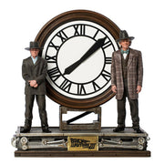 Back To The Future III Marty and Doc at the Clock