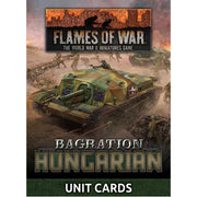 Bagration: Hungarian Unit Cards