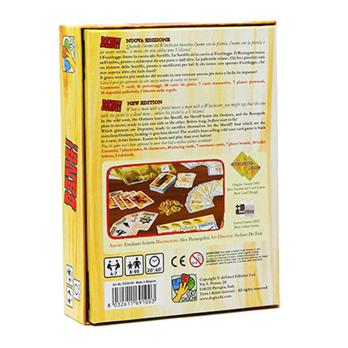 Bang! 4th Edition Card Game Back