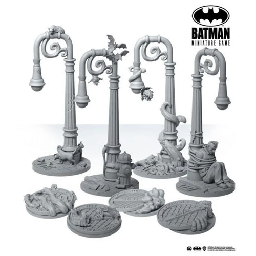 Batman Miniature Game Sewers Lampposts